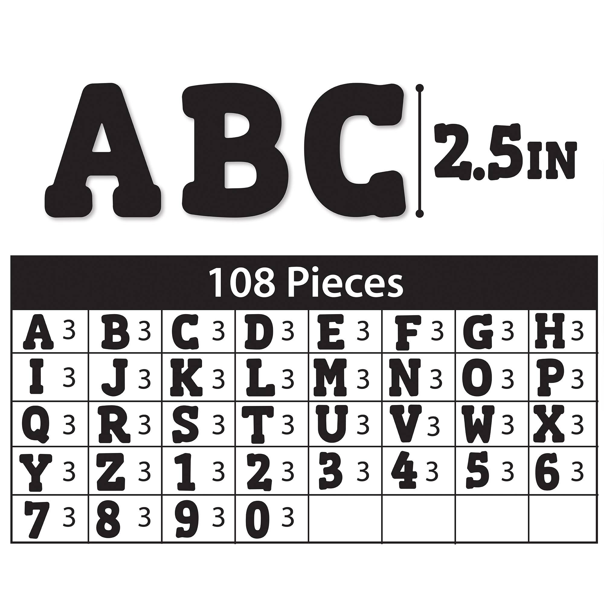 ArtSkills® 2.5" to 4" Black 160 Piece Paper Poster Letter Set